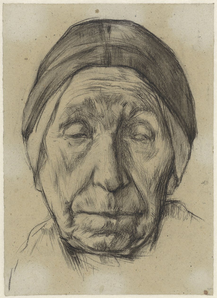 Cabeza de Jantien Klinker, de frente de Anthon Gerhard Alexander van Rappard