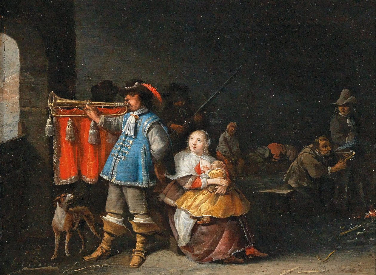 Interior de una sala de guardia de Anthonie Palamedesz.