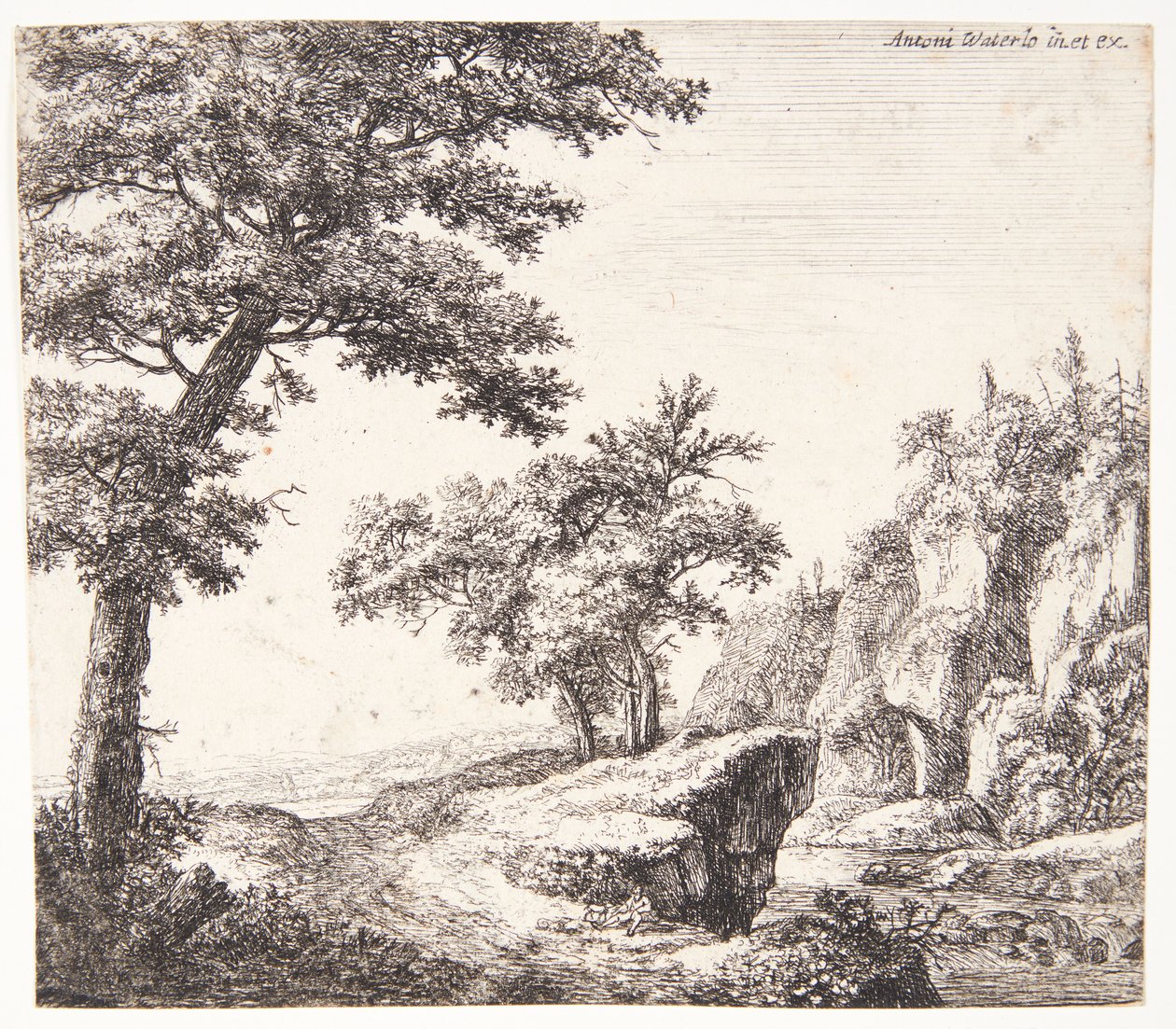 Paisaje fluvial de Anthonie Waterloo