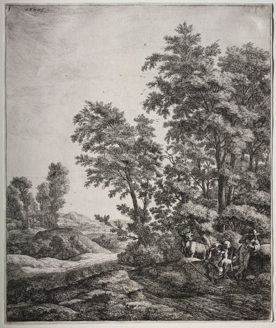 Mercurio y Argos de Anthonie Waterloo