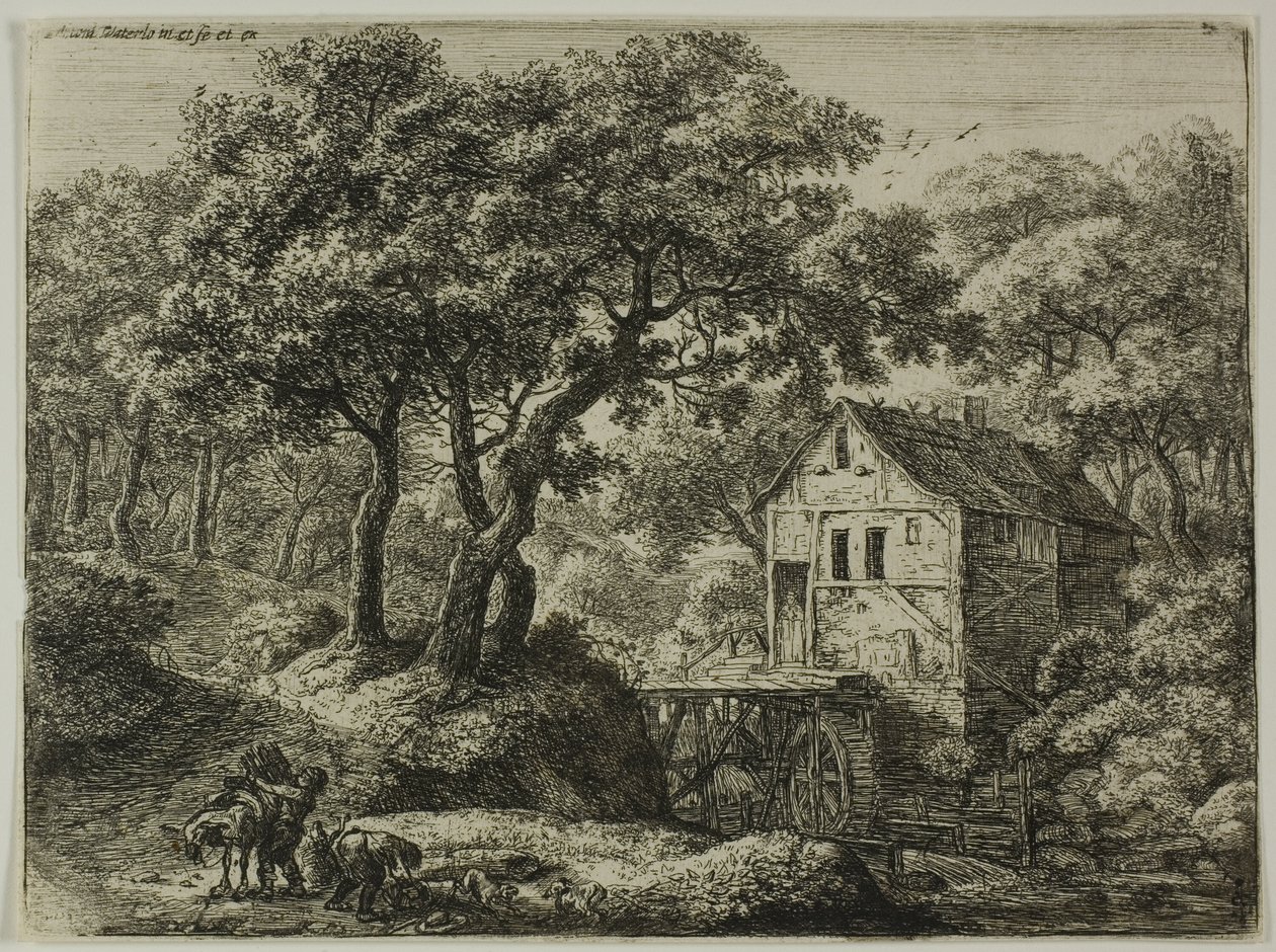 El molino del bosque de Anthonie Waterloo