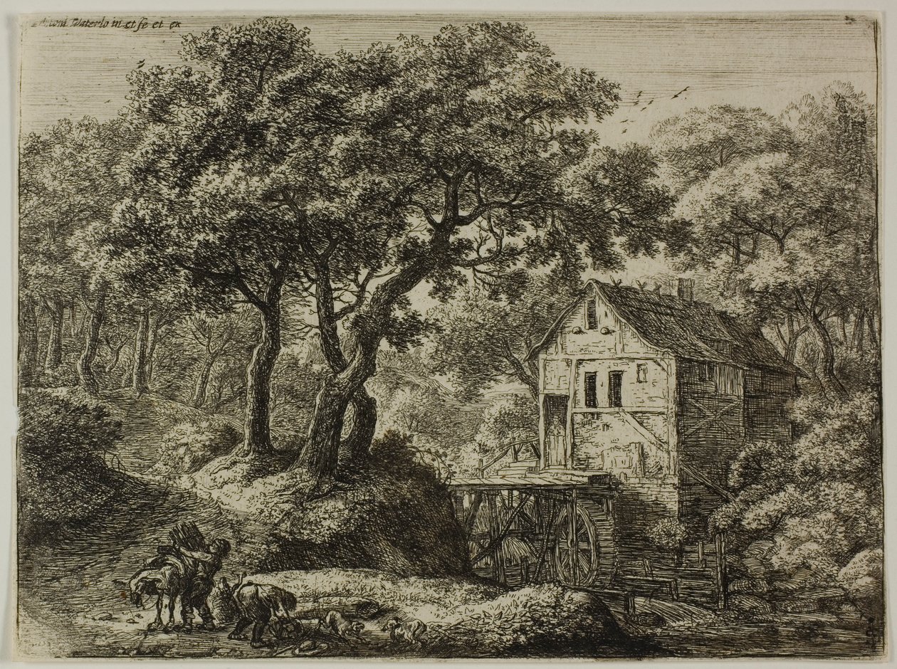 El molino del bosque de Anthonie Waterloo