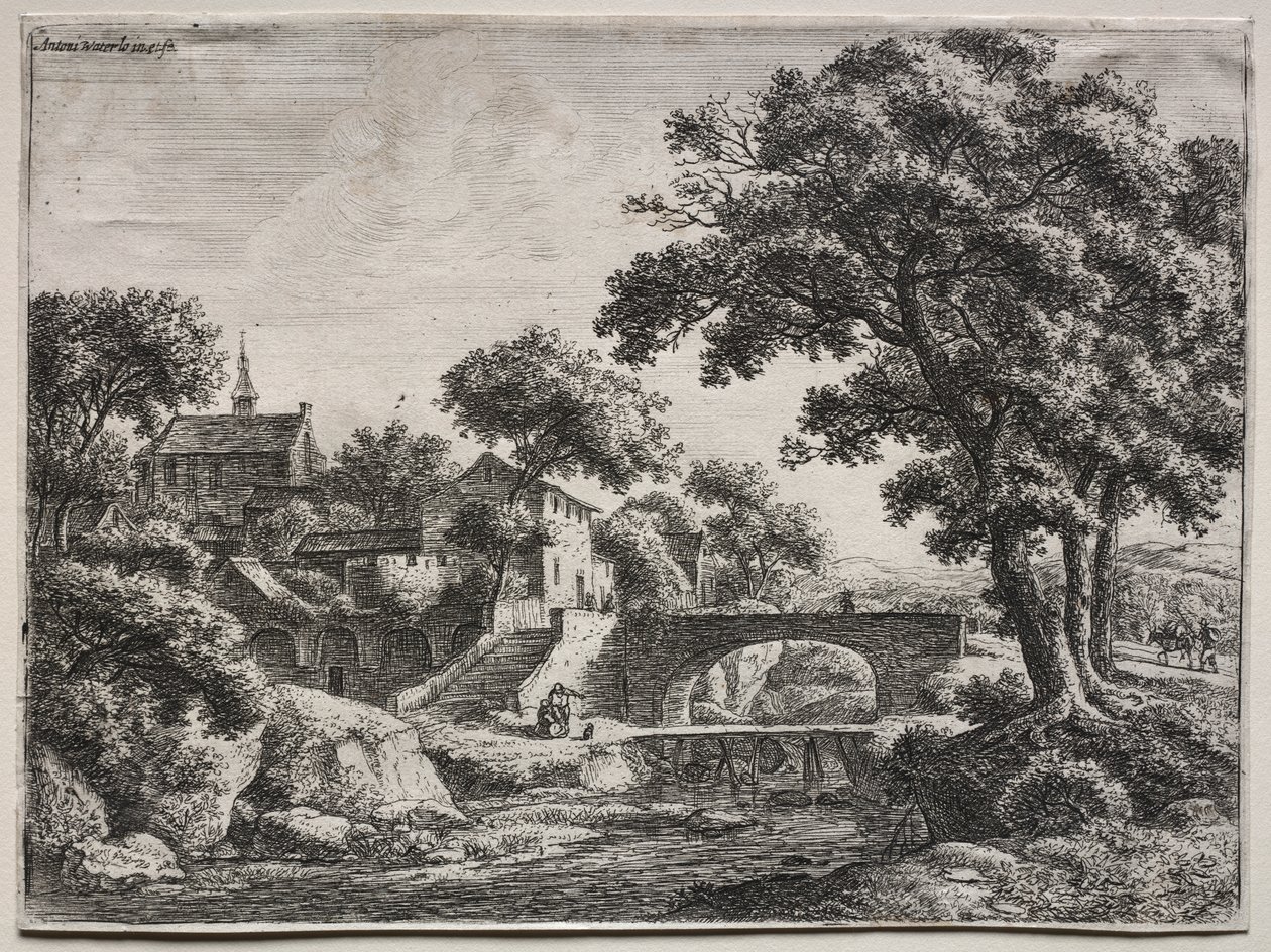 Doce Paisajes: Los Dos Puentes de Anthonie Waterloo