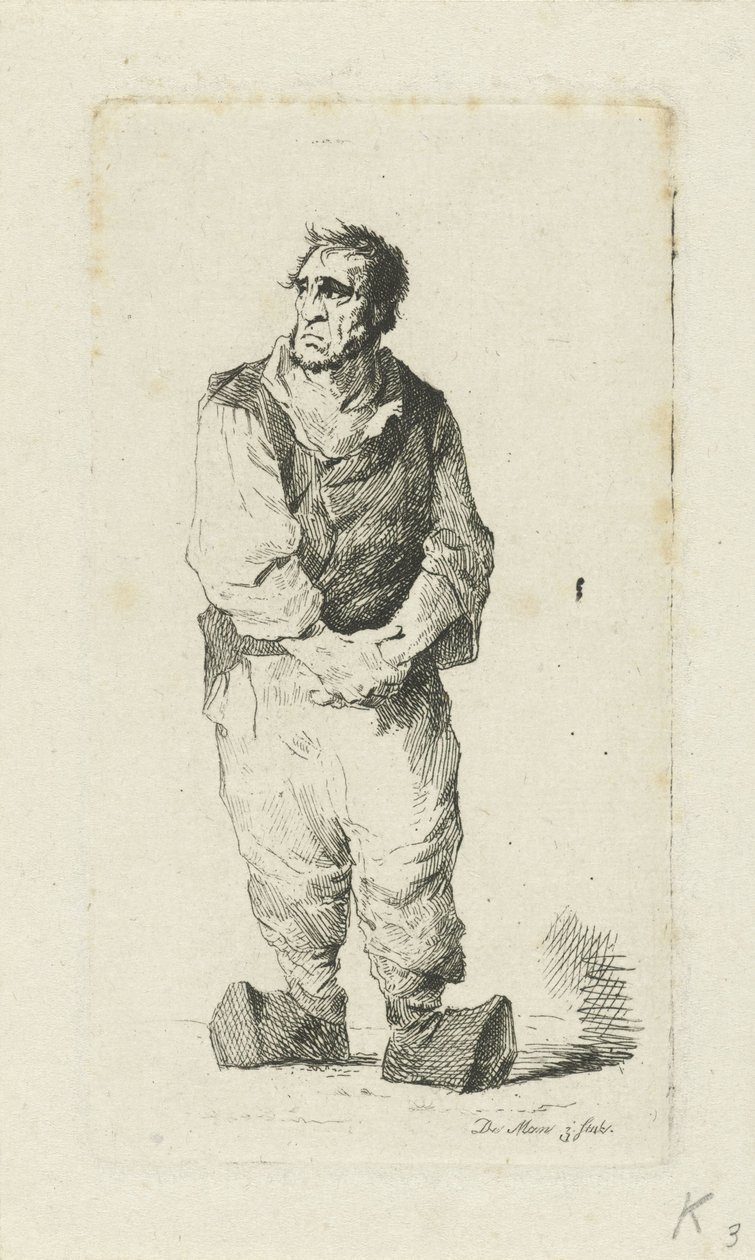 Hombre en zuecos de Anthonie Willem Hendrik Nolthenius de Man