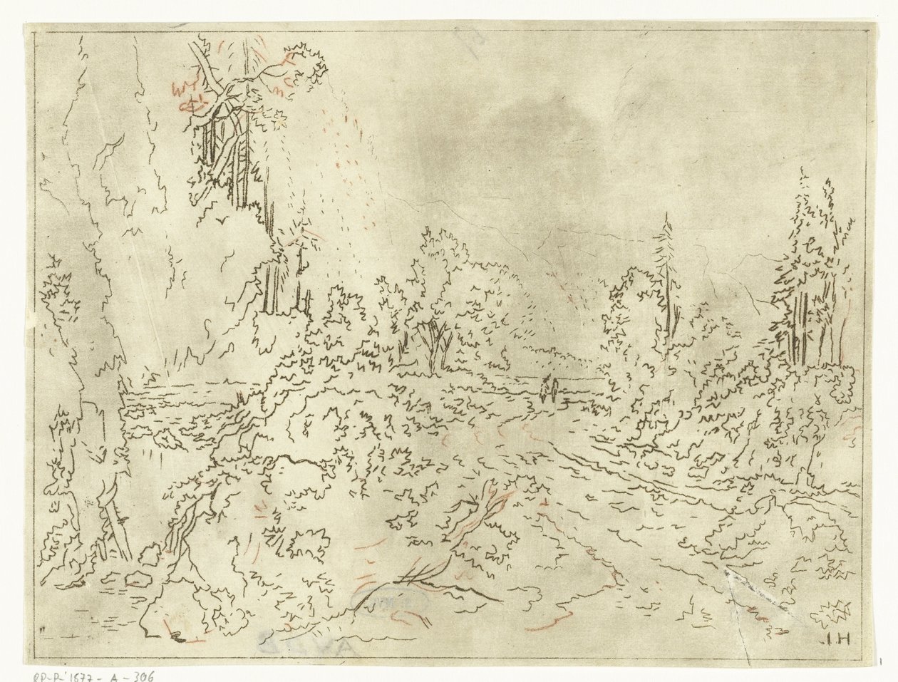 paisaje montañoso de Anthonie van den Bos