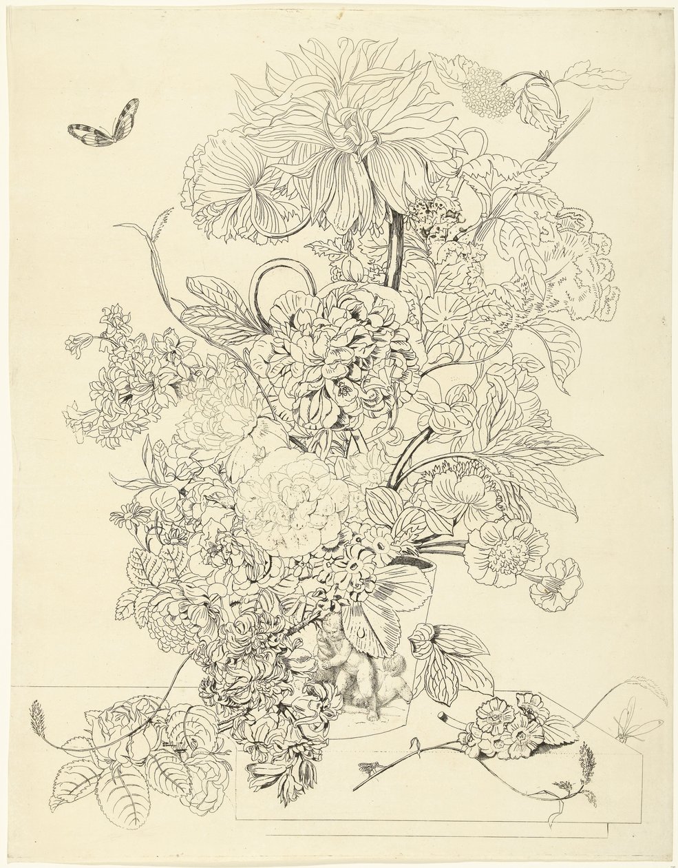 arreglo floral de Anthonie van den Bos