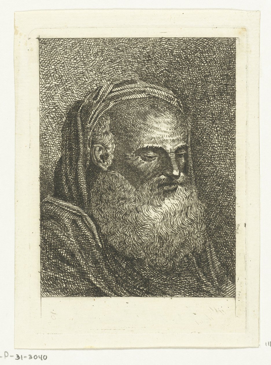 Busto de anciano con barba blanca de Anthonie van den Bos