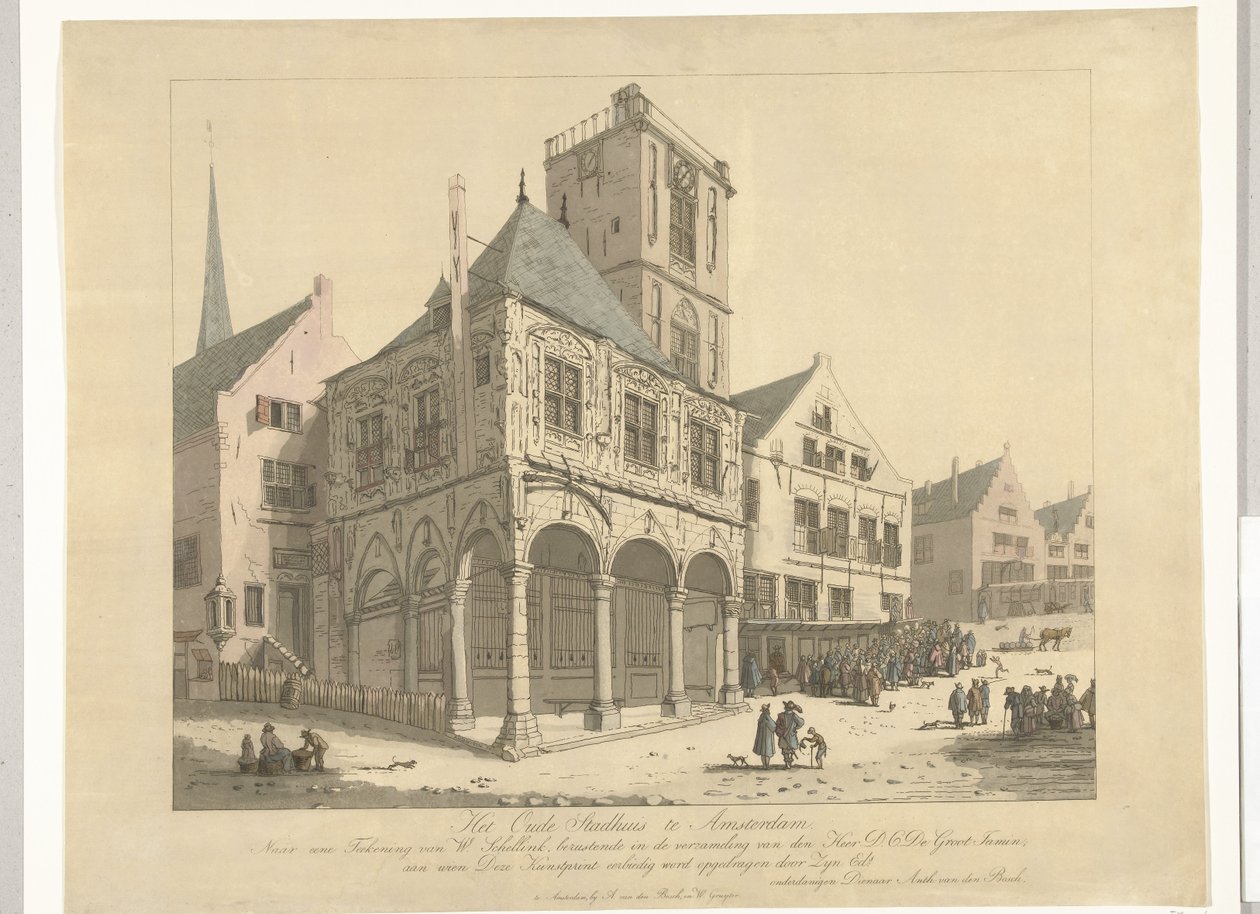 El Antiguo Ayuntamiento de Ámsterdam, 1641
El Antiguo Ayuntamiento de Ámsterdam (título en el objeto) de Anthonie van den Bos
