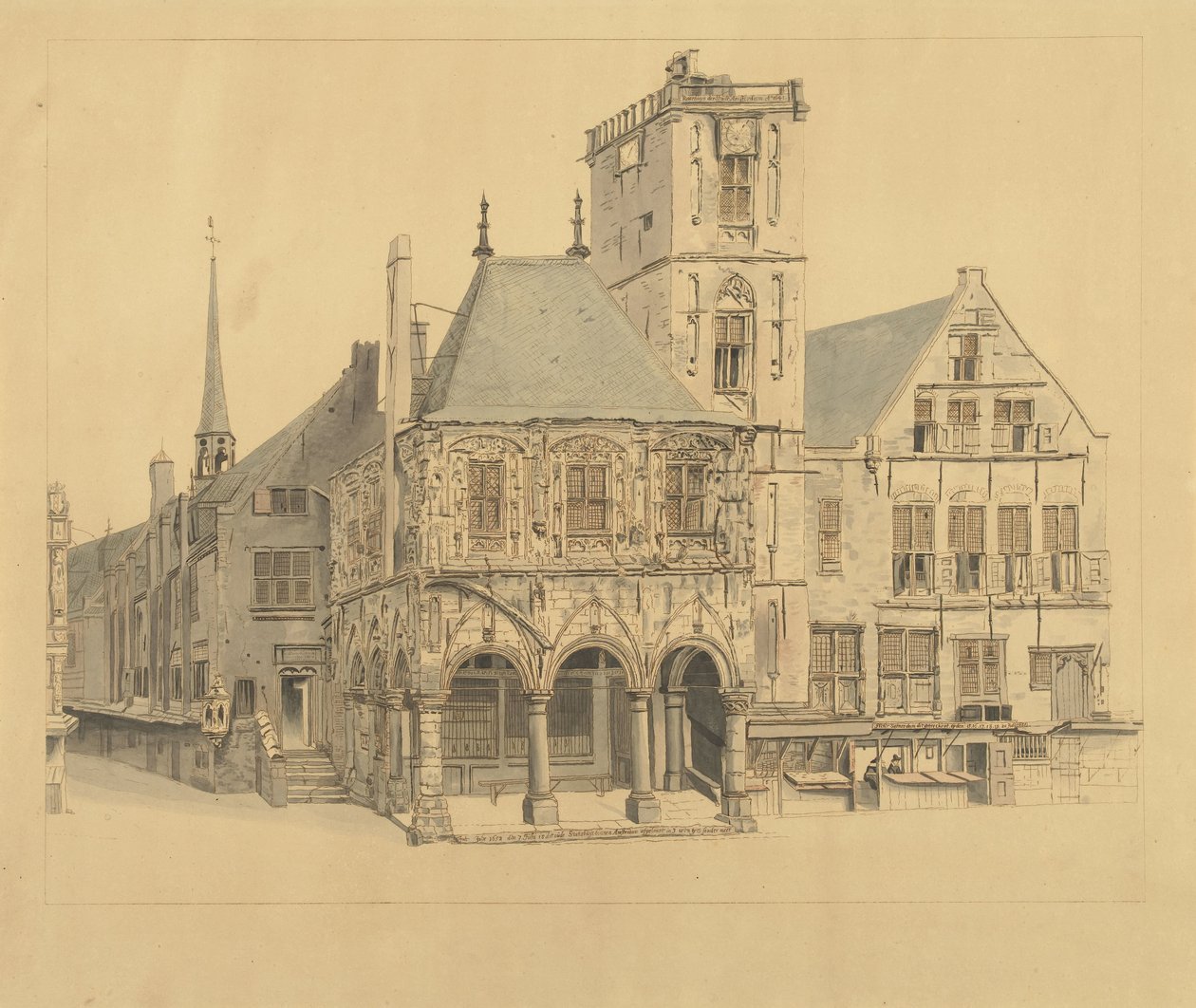 El antiguo ayuntamiento de Ámsterdam, 1641 de Anthonie van den Bos