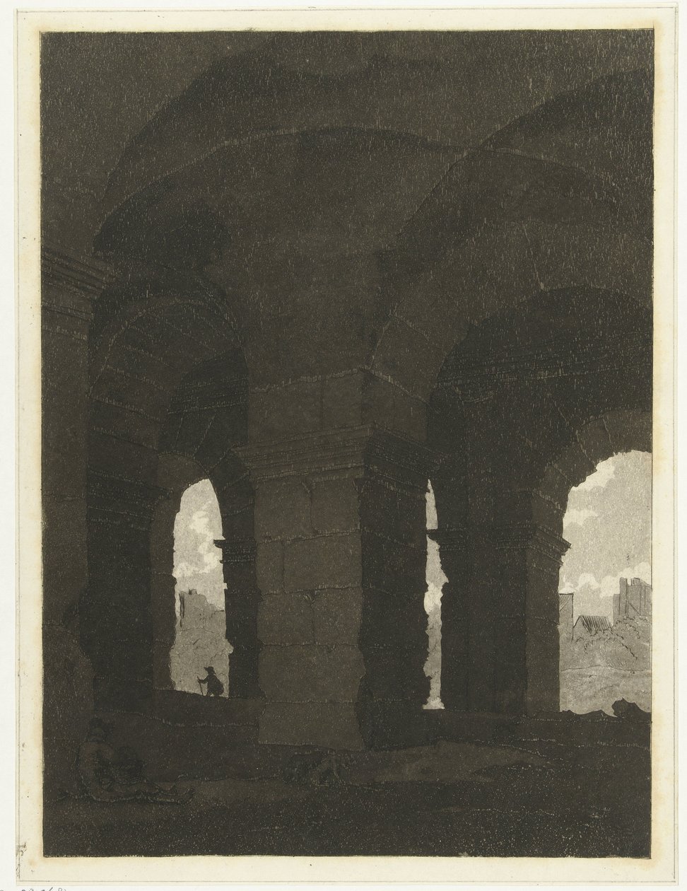 Bajo los arcos del Coliseo de Anthonie van den Bos