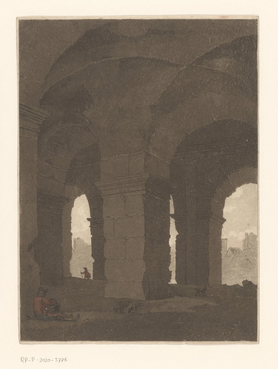 Bajo los arcos del Coliseo de Anthonie van den Bos