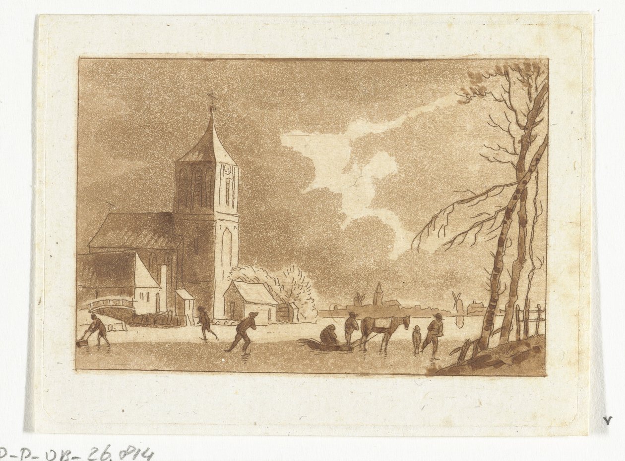 Vista de invierno de Anthonie van den Bos