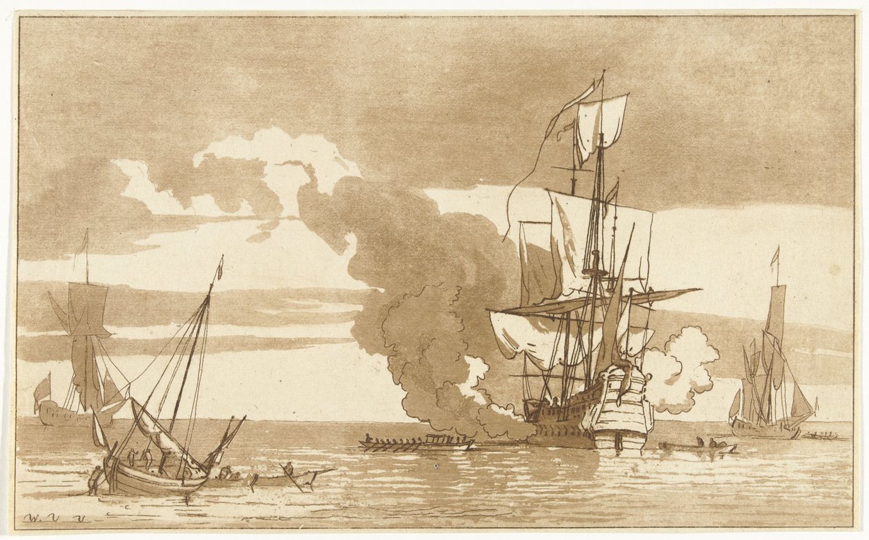 batalla naval de Anthonie van den Bos