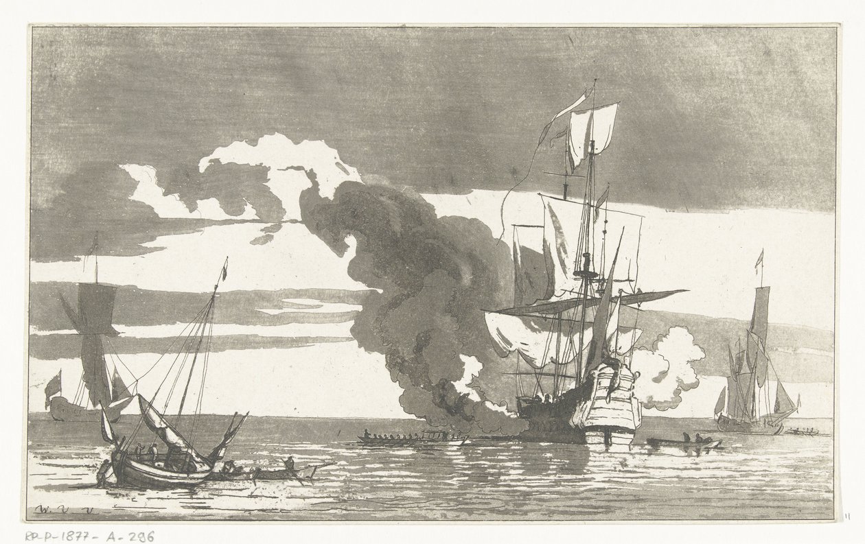 batalla naval de Anthonie van den Bos