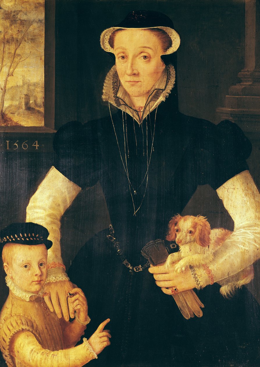 Una Viuda y su Hijo, 1564 de Anthonis van Dashorst Mor
