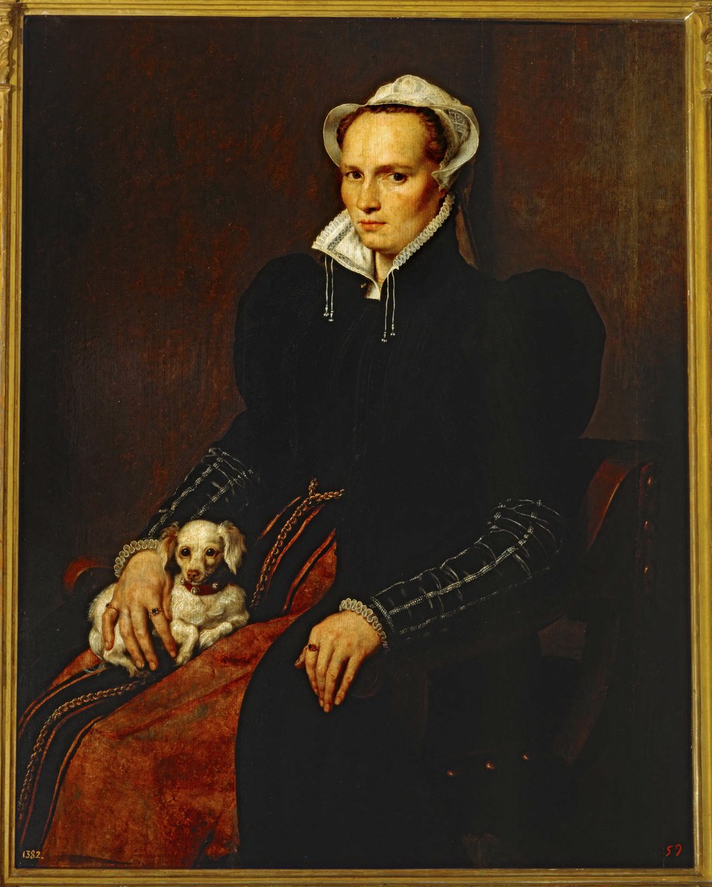 Retrato de una mujer casada ... (pintura sobre lienzo) de Anthonis van Dashorst (c.1519-1576/77) Mor
