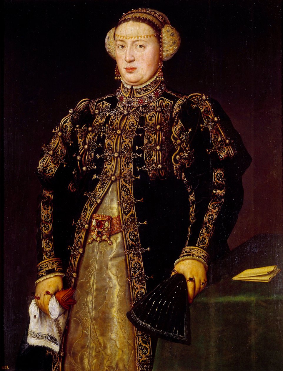 Retrato de Catalina de Castilla, esposa de Juan III de Portugal de Anthonis Mor van Dashorst
