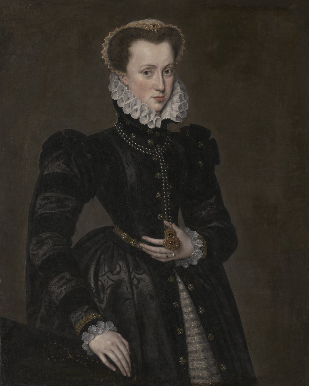 Retrato de una dama de la corte, 1560-70 de Anthonis van Dashorst Mor