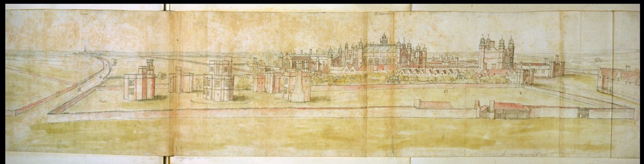 Hampton Court de Anthonis van den Wyngaerde