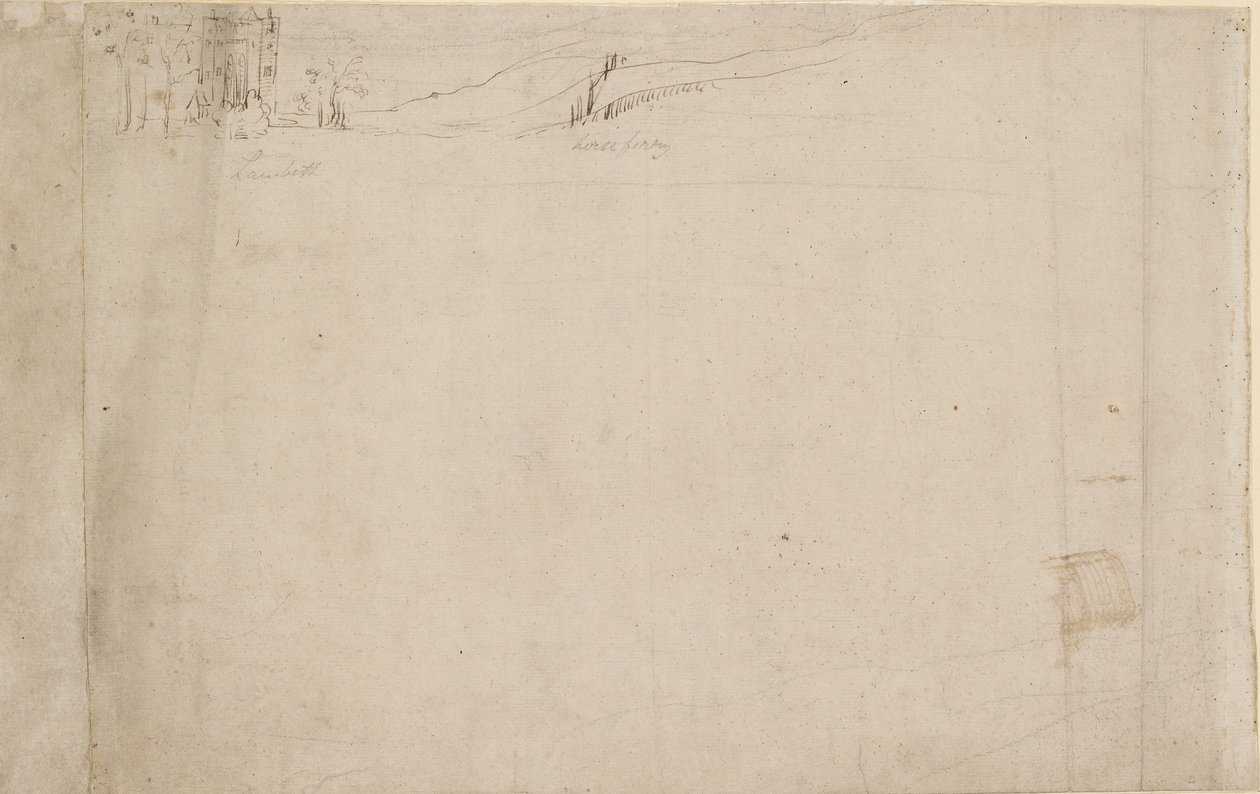 Panorama de Londres visto desde Southwark: Lambeth, 1554 de Anthonis van den Wyngaerde
