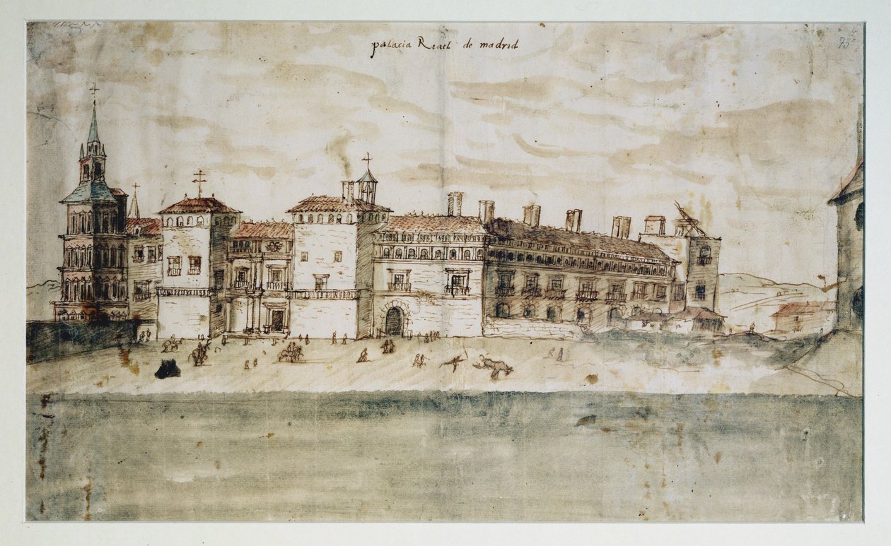 El Alcázar de Madrid de Anthonis van den Wyngaerde