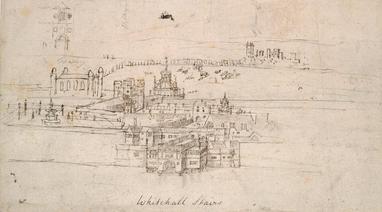 La Torre de Londres, c. 1550-1560 de Anthonis van den Wyngaerde