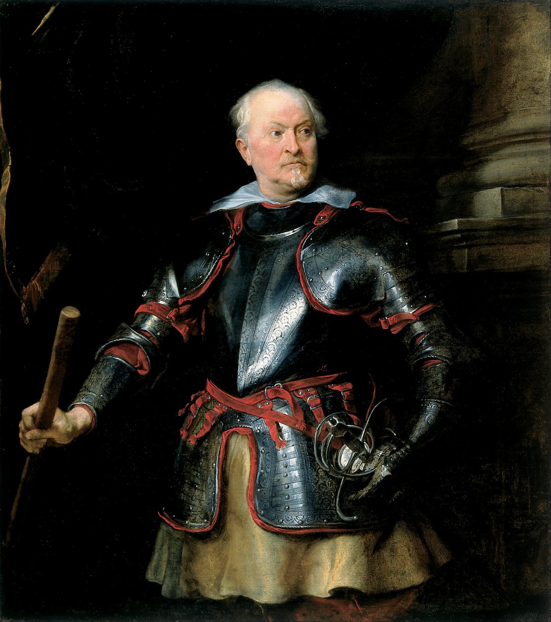 Retrato de un hombre en armadura de Anthony van Dyck