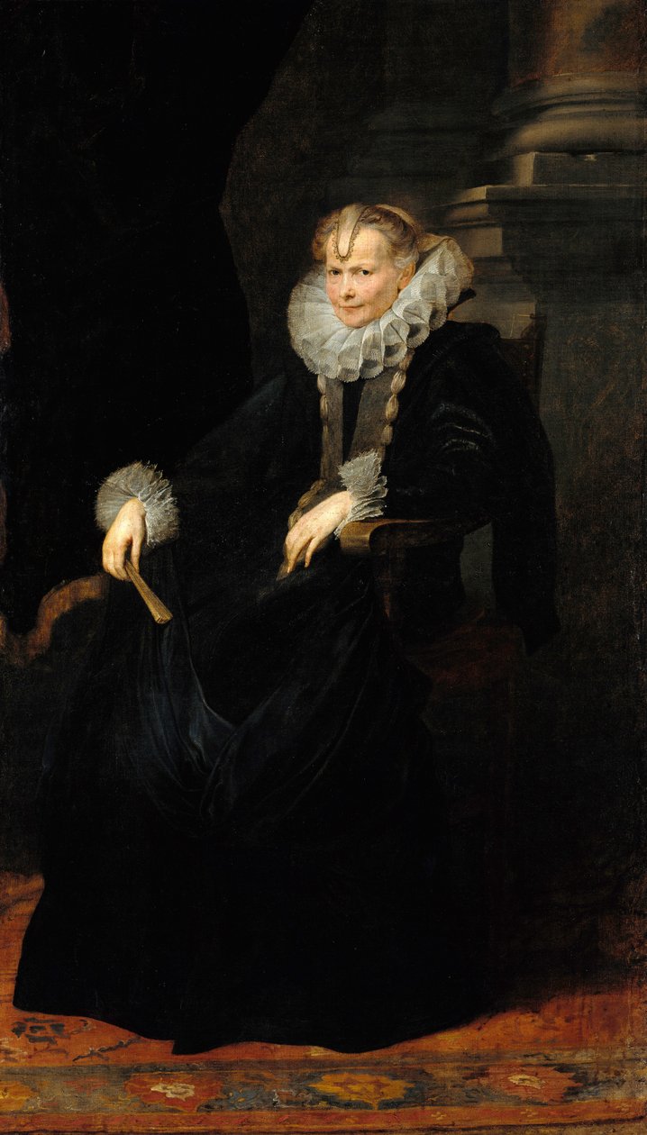 Retrato de una dama genovesa de Anthony van Dyck