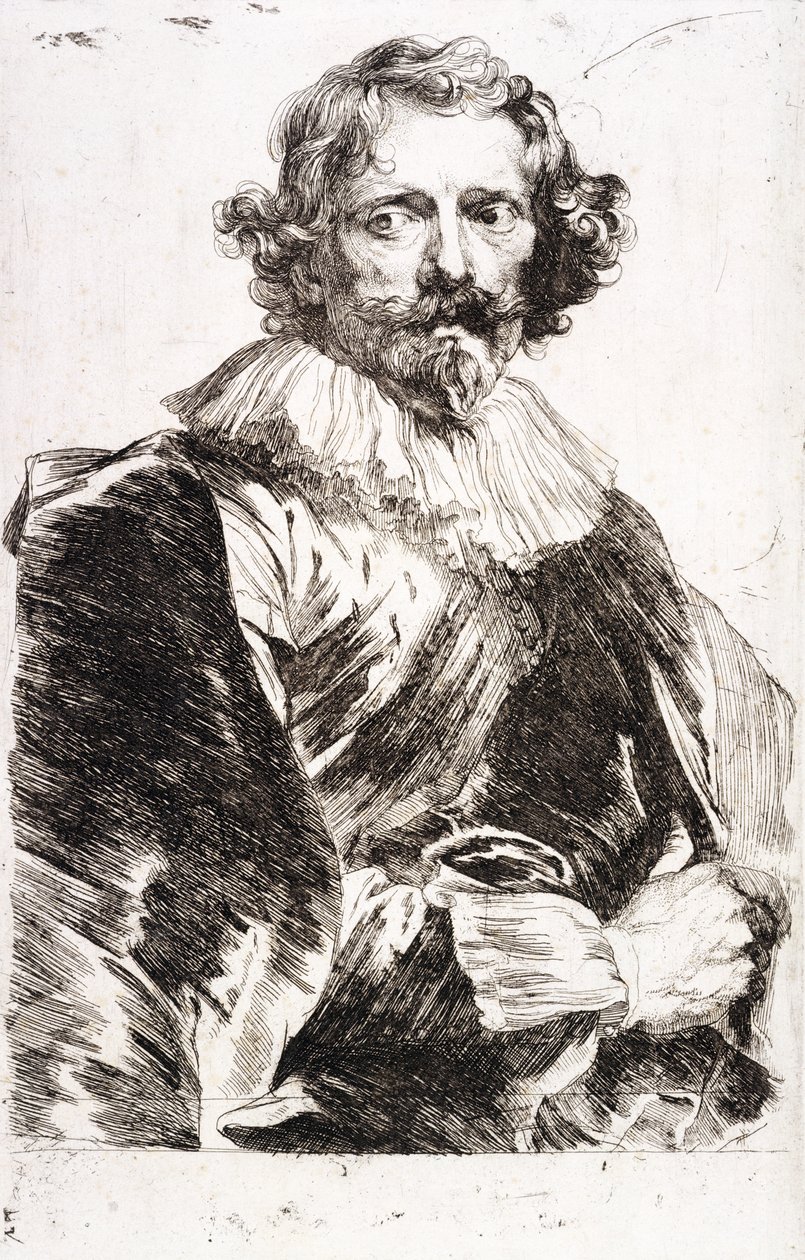 Retrato de Lucas Vorsterman, c.1631 de Anthony van Dyck