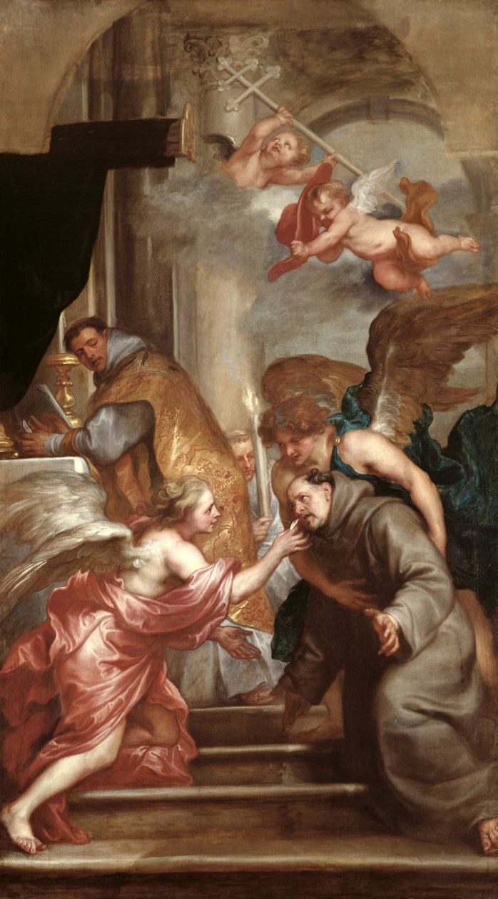 La Comunión de San Buenaventura (1221-74) de Anthony van Dyck