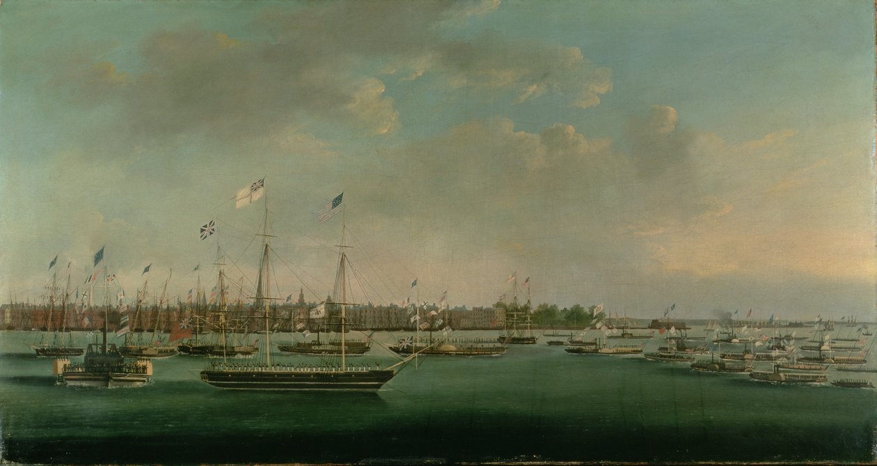 Celebración del Canal Erie, Nueva York, 1825 de Anthony Imbert