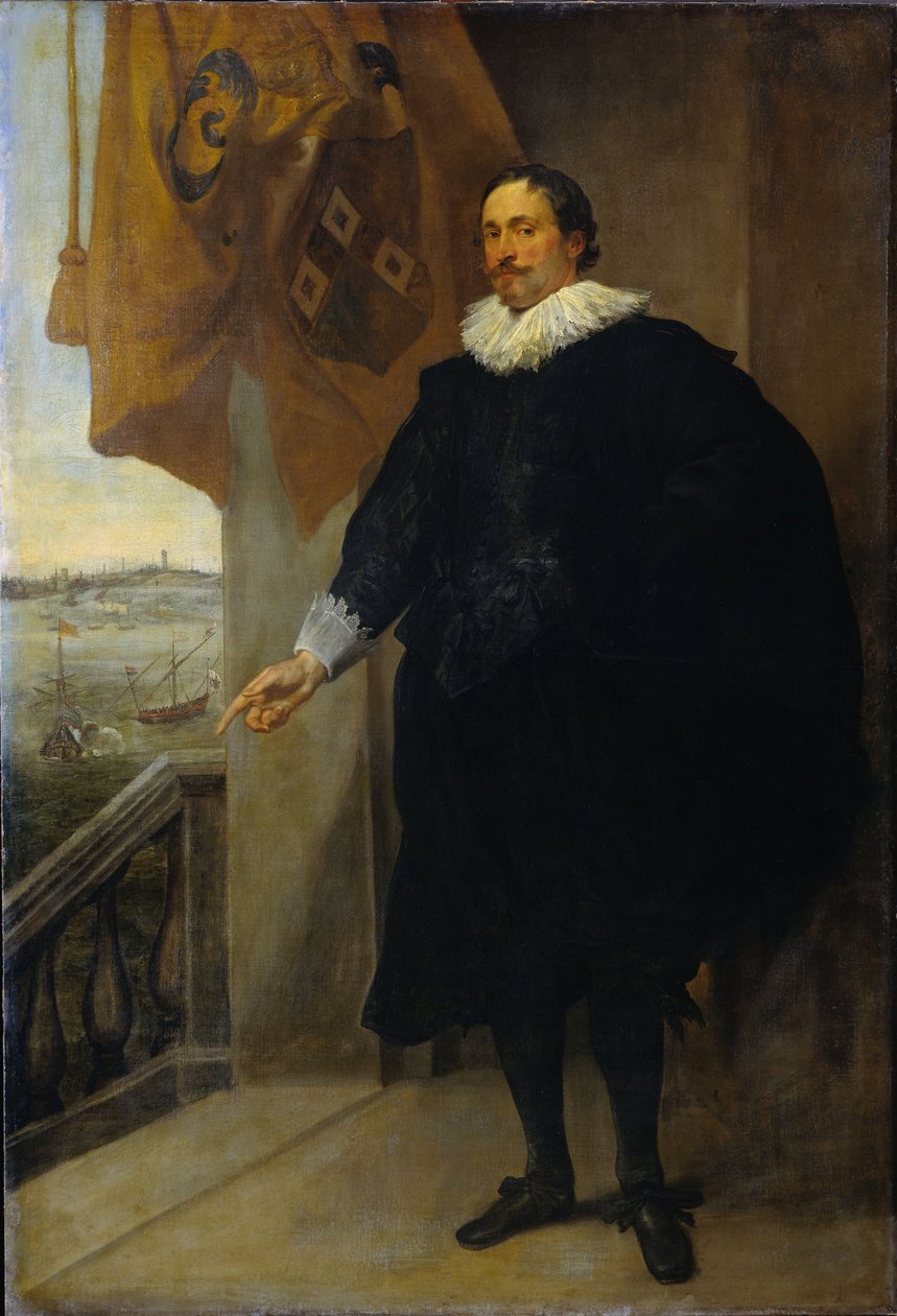Retrato de Nicolaes van der Borght. Comerciante de Amberes de Anthony van Dyck