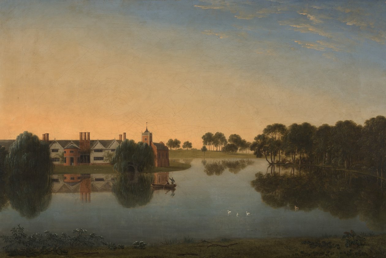 Tabley: El Viejo Salón a través del Lago de Anthony Devis