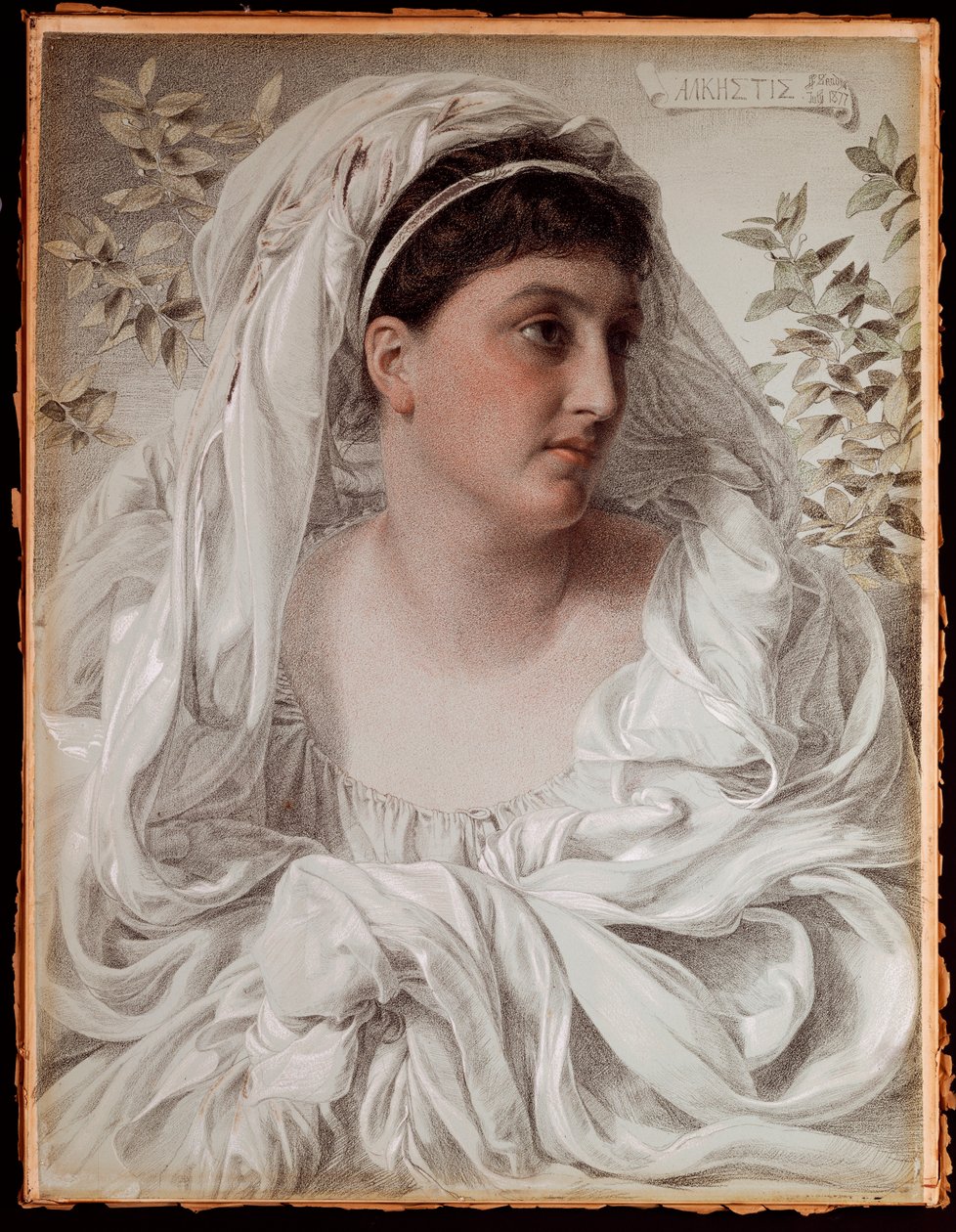Alcestis: Un retrato de Lady Donaldson, 1877 de Anthony Frederick Augustus Sandys