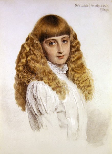 Retrato de Violet Louisa Ponsonby de Anthony Frederick Augustus Sandys
