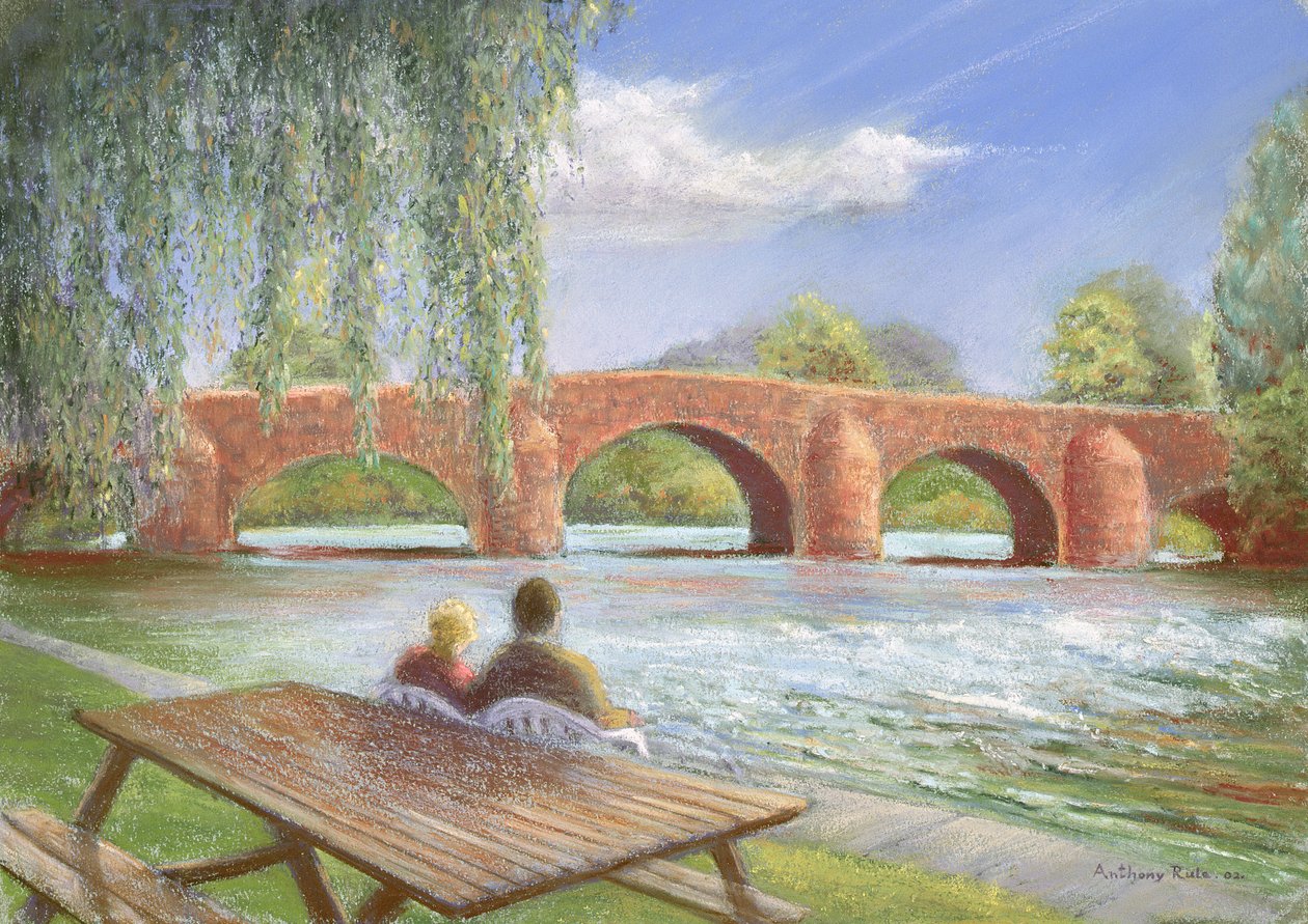 Puente sobre aguas turbulentas, 2002 de Anthony Rule