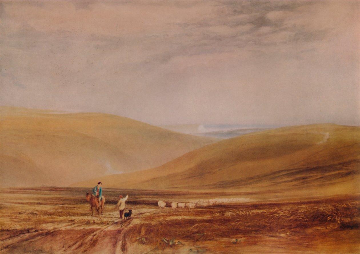 Las colinas cerca de Beachy Head, 1844, 1935 de Anthony Vandyke Copley Fielding