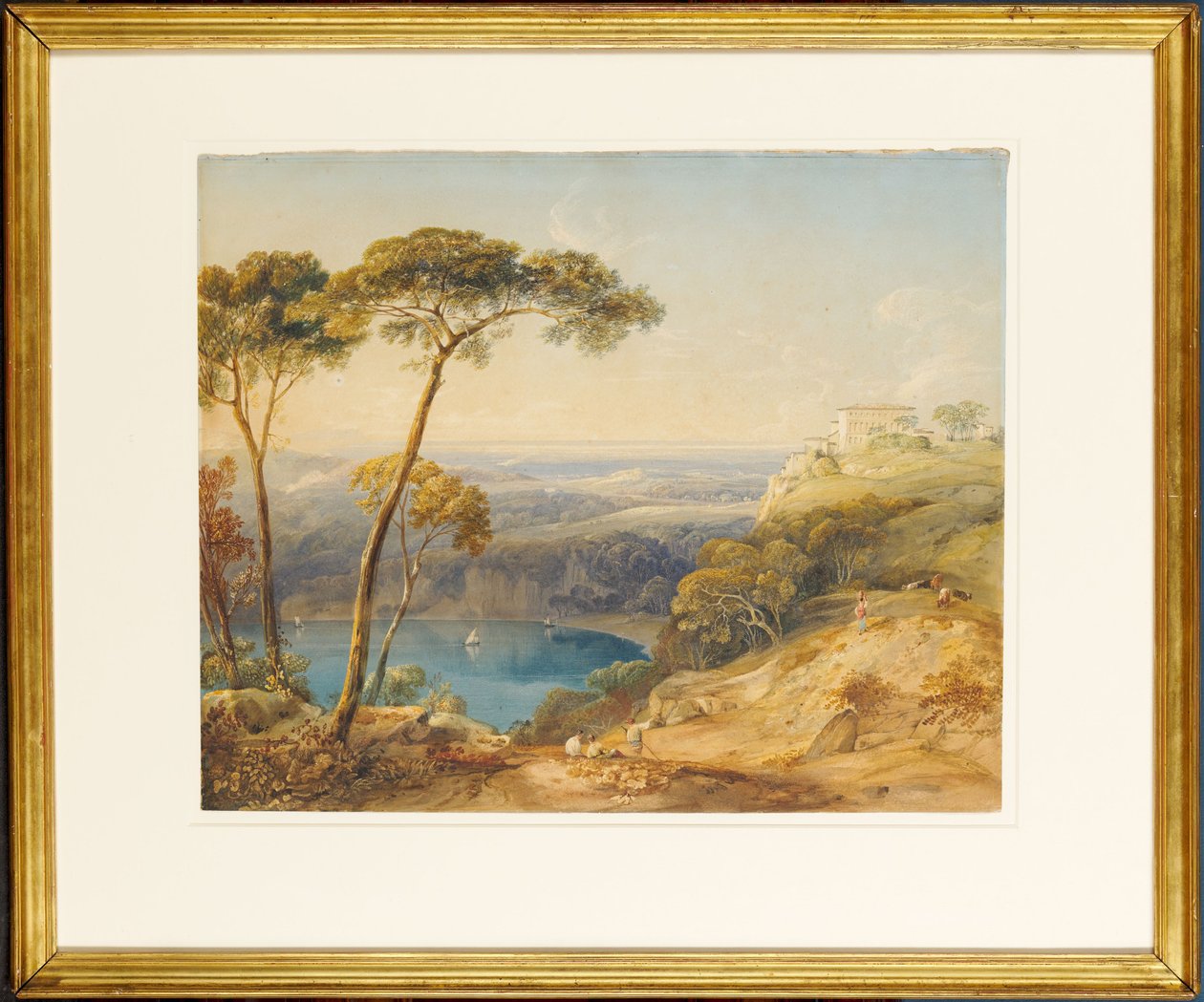 El Lago de Nemi de Anthony Vandyke Copley Fielding