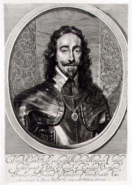 Retrato de Carlos I grabado por William Faithorne 1658 de Anthony van (after) Dyck