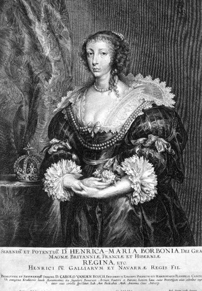 Retrato de Henrietta Maria (1609-69) Reina de Inglaterra de Anthony van (after) Dyck