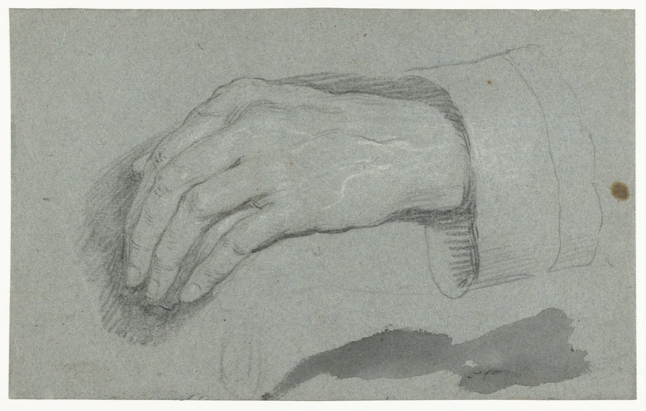 Mano izquierda y manguito de Anthony van Dyck (possibly)
