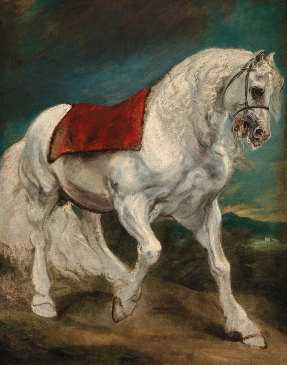 Un caballo andaluz de Anthony van Dyck