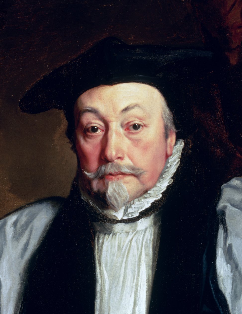 Arzobispo William Laud (1573-1645) c.1635-37 (detalle de 62513) de Anthony van Dyck