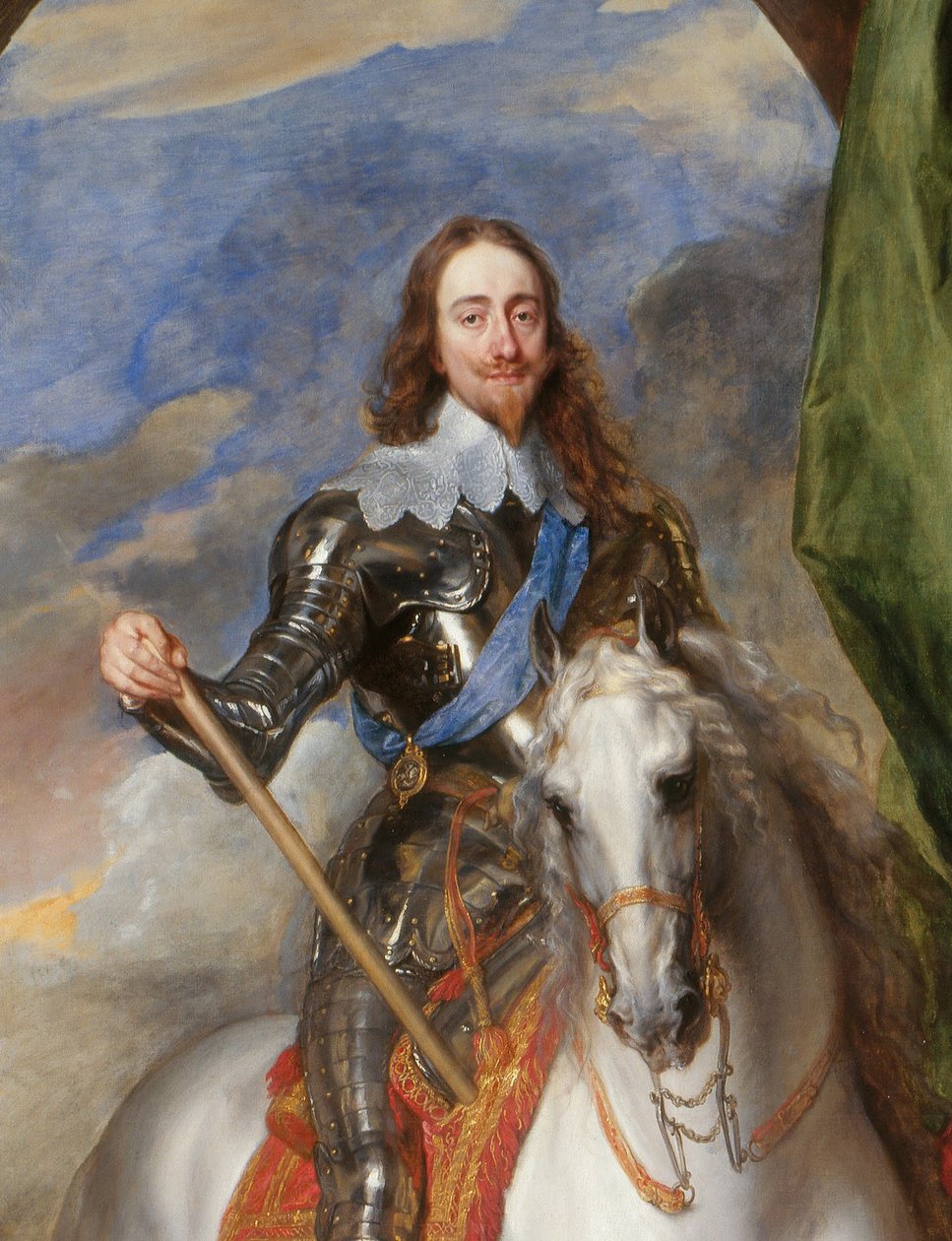 Carlos I (1600-1649) con el Sr. de St Antoine de Anthony van Dyck