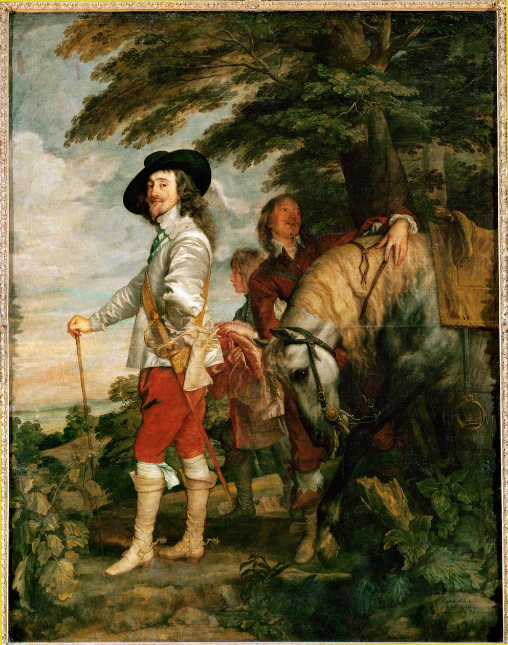 Carlos I, rey de Inglaterra, retrato de la caza - ... de Anthony van Dyck
