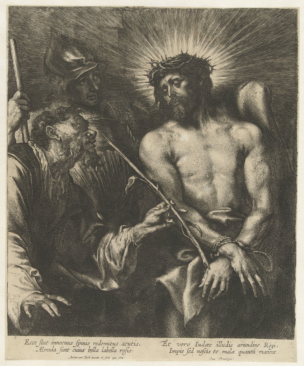 La burla de Cristo ecce-homo de Anthony van Dyck