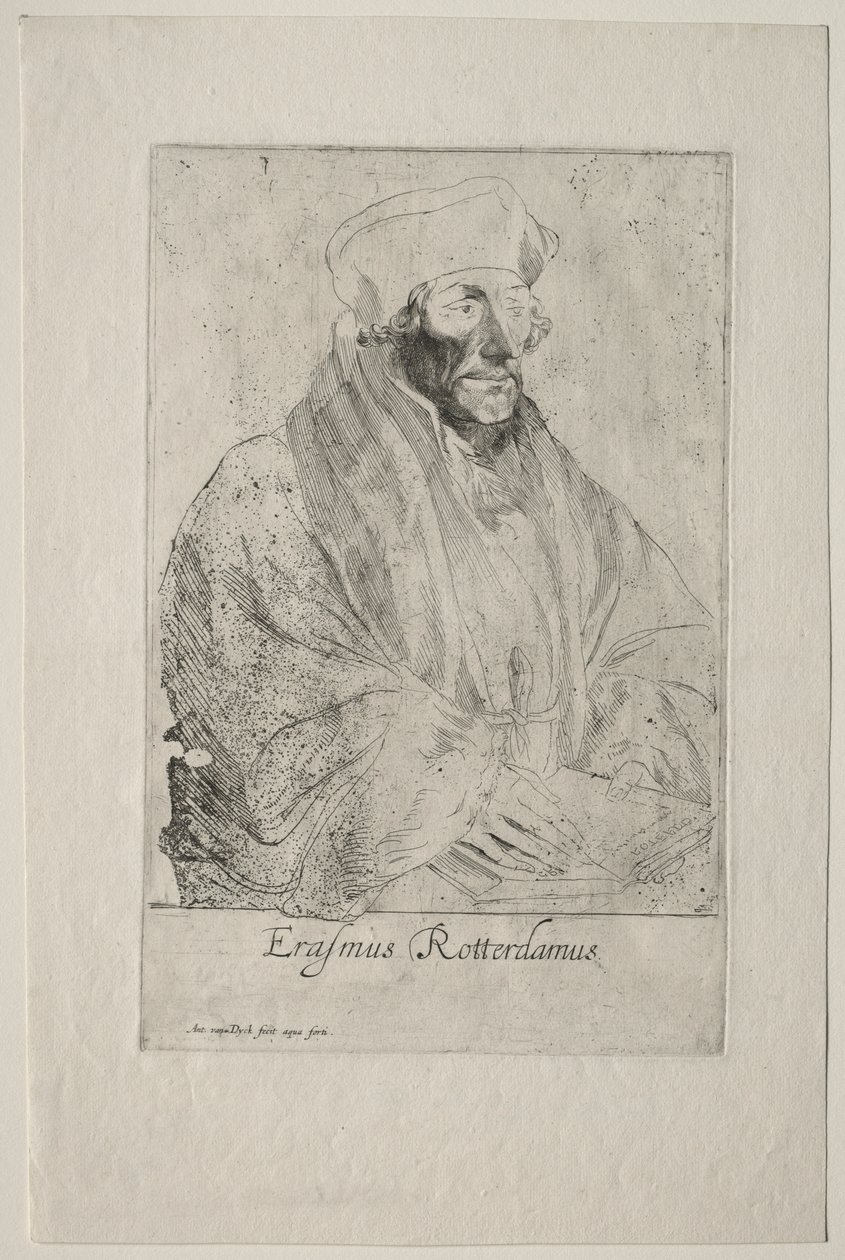 Desiderio Erasmo de Rotterdam de Anthony van Dyck