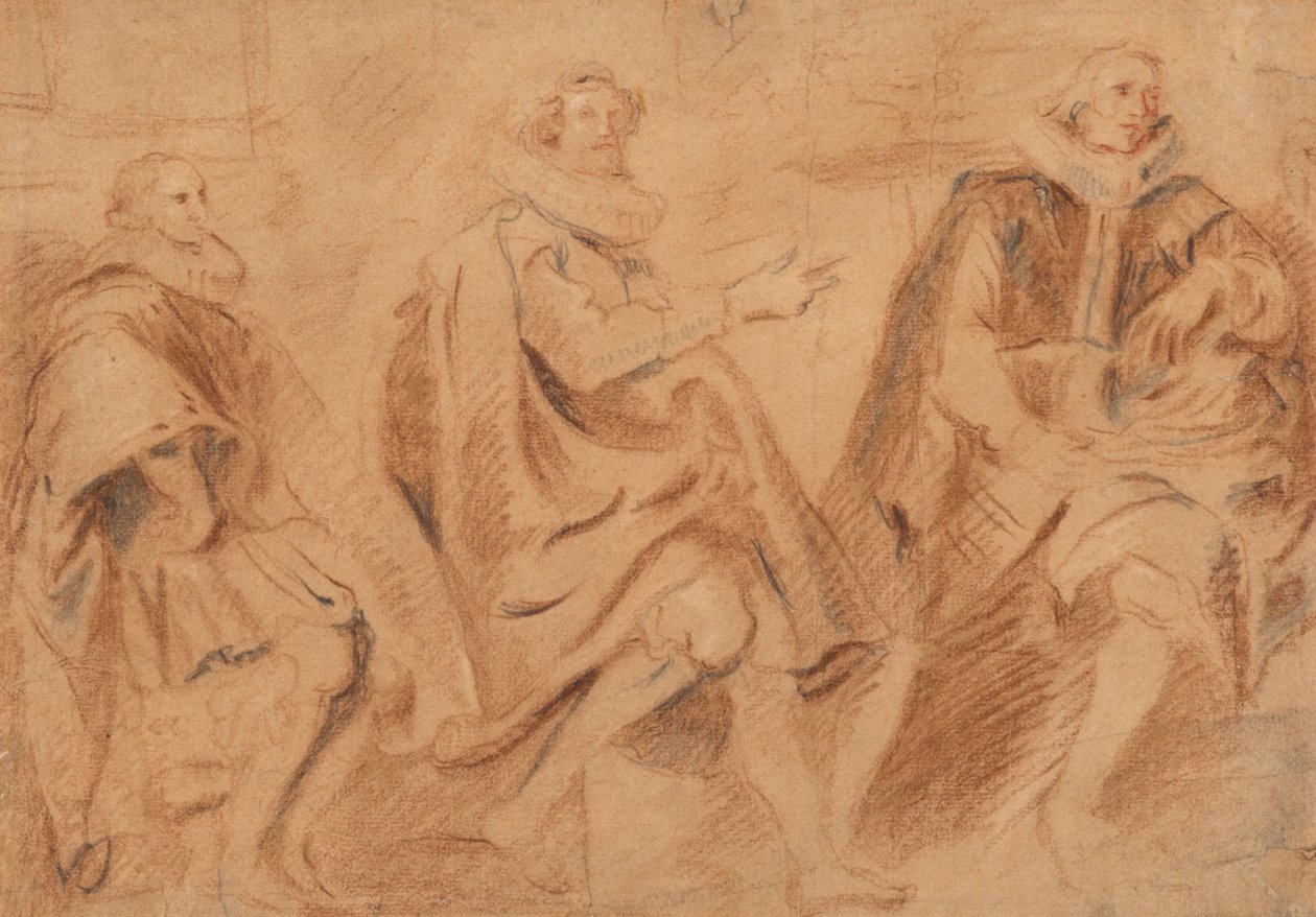 Tres concejales de Bruselas de Anthony van Dyck