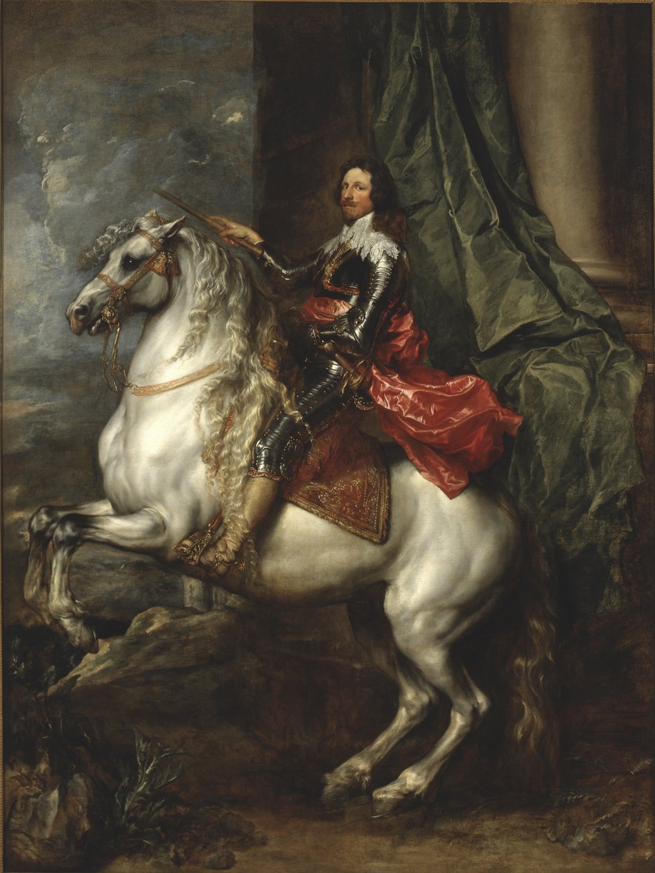 Retrato Ecuestre de Thomas Francis de Saboya, Príncipe de Carignano de Anthony van Dyck