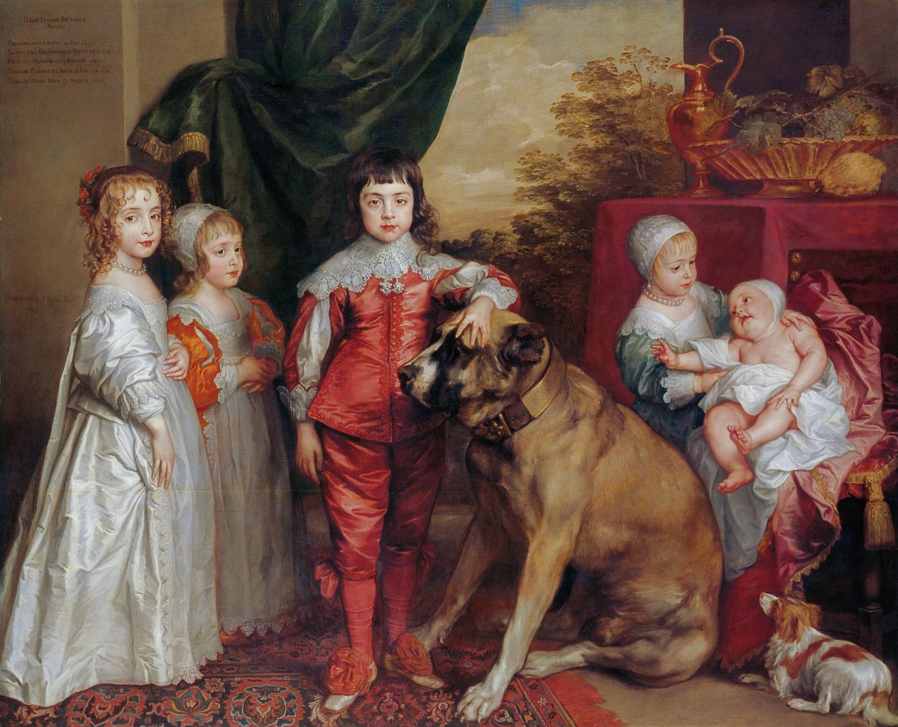 Cinco hijos mayores de Carlos I de Anthony van Dyck